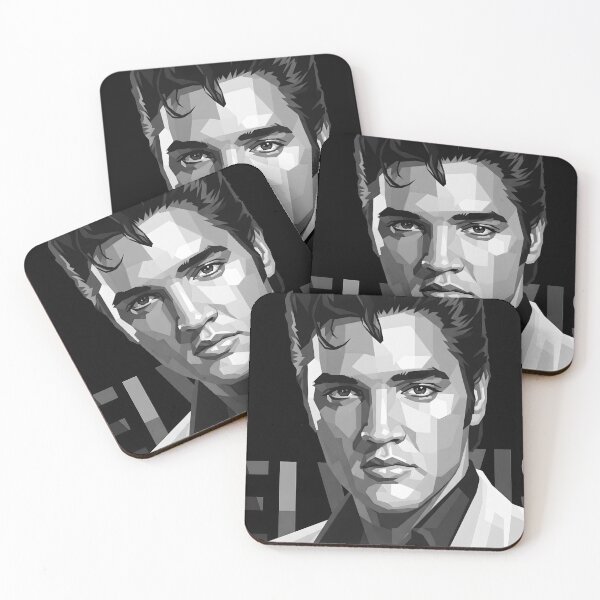 Artikelvorschau, Elvis Presley in Graustufen entworfen und verkauft von Japanese art.