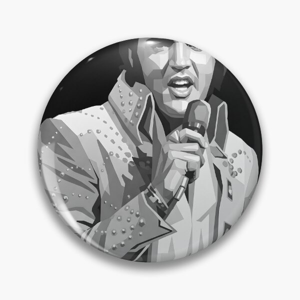 Artikelvorschau, Elvis Presley in Graustufen entworfen und verkauft von Japanese art.