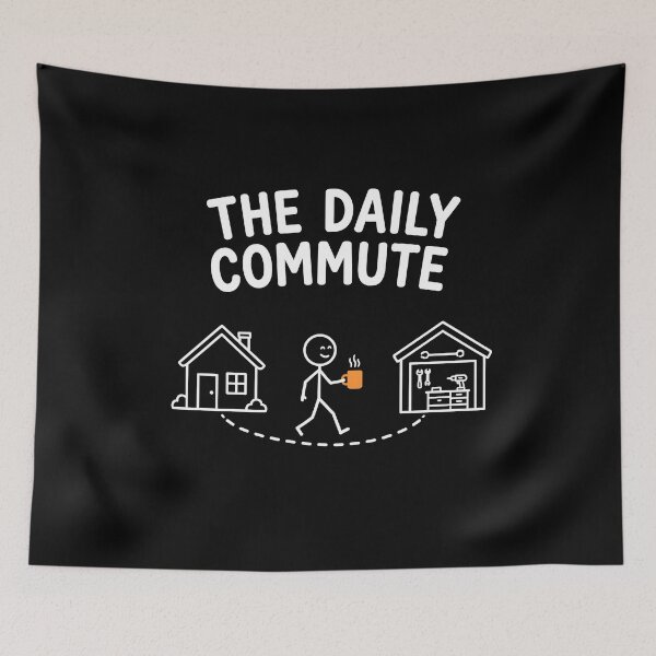 Item preview, The Daily Commute Funny Woodworker  designed and sold by NQArtist.