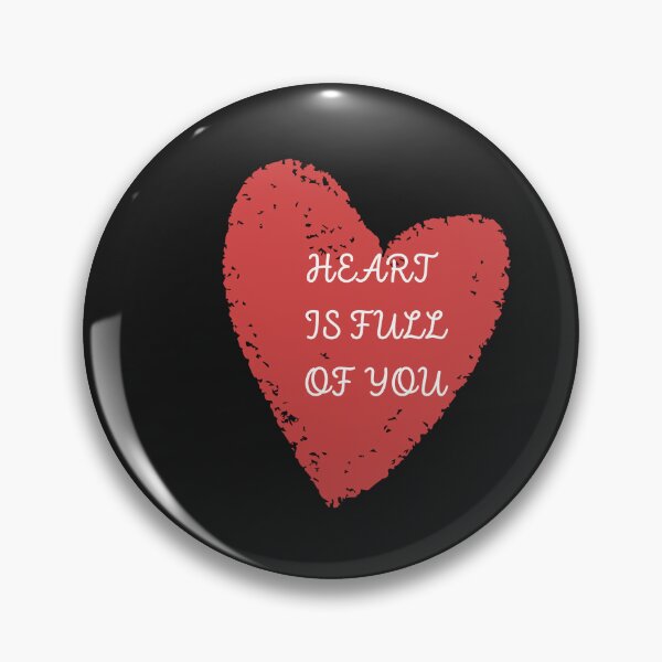 Item preview, Heart Is Full of You Romantic Quote | Cute Red Heart Love Aesthetic Shirt designed and sold by Homelife3.