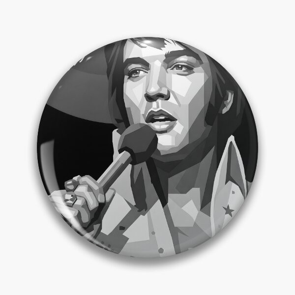 Artikelvorschau, Elvis Presley in Graustufen entworfen und verkauft von Japanese art.
