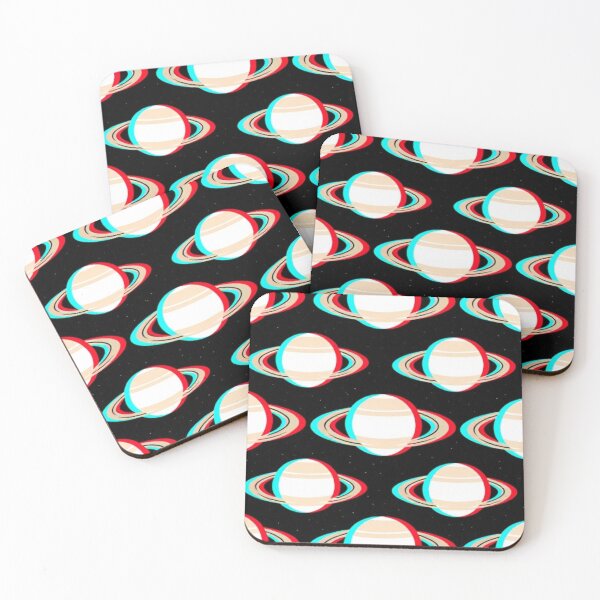 Item preview, 3D Anaglyph Saturn Space Glitch Pattern designed and sold by Jimakmo.