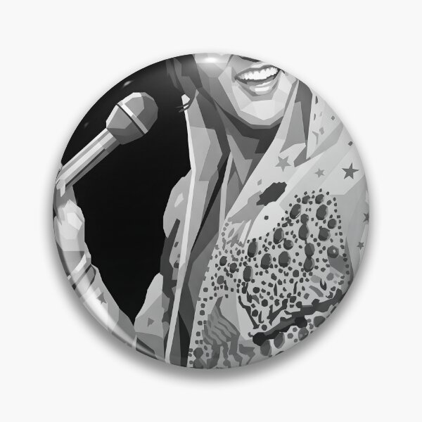 Artikelvorschau, Elvis Presley in Graustufen entworfen und verkauft von Japanese art.
