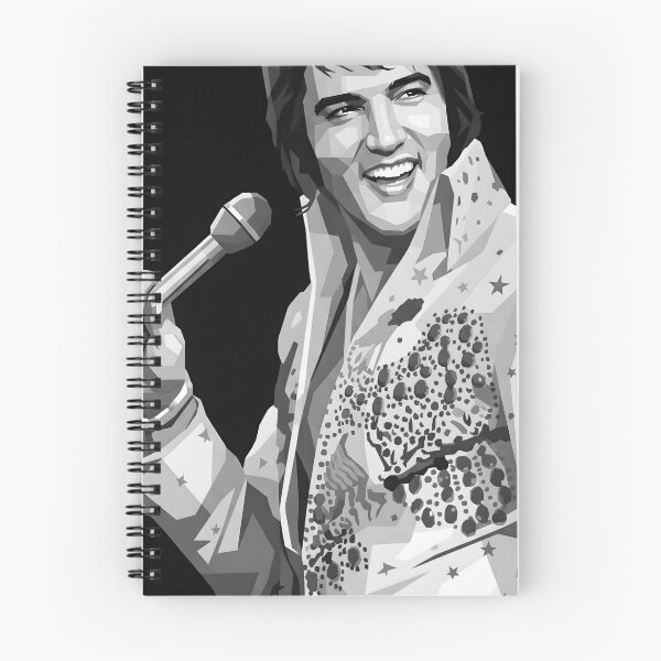 Artikelvorschau, Elvis Presley in Graustufen entworfen und verkauft von Japanese art.