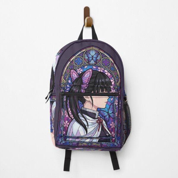 Item preview, Kanao Tsuyuri Demon Slayer Violet Butterfly Stained Glass Cathedral Bloom designed and sold by mildaclairmo.