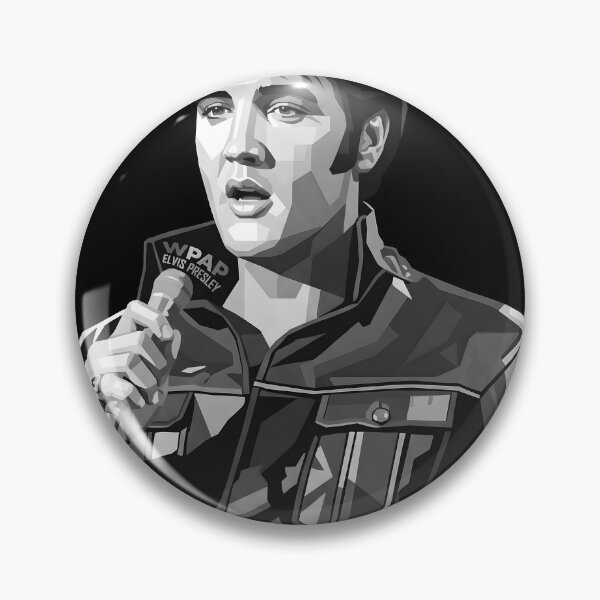 Artikelvorschau, Elvis Presley in Graustufen entworfen und verkauft von Japanese art.