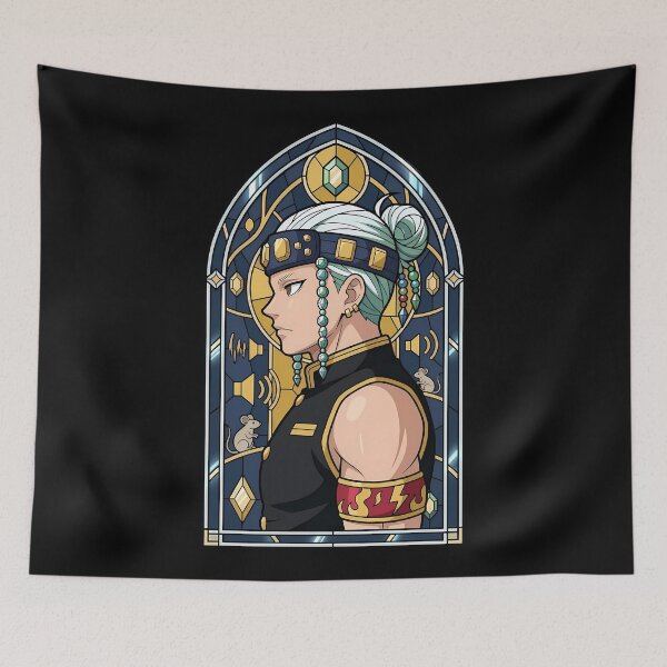 Item preview, Tengen Uzui Demon Slayer Gem Halo Stained Glass designed and sold by mildaclairmo.
