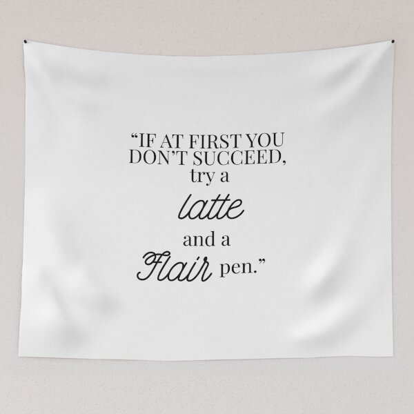 Item preview, Funny Teacher Shirt – If At First You Don’t Succeed Try a Latte and a Flair Pen designed and sold by Fed Up! Goods.