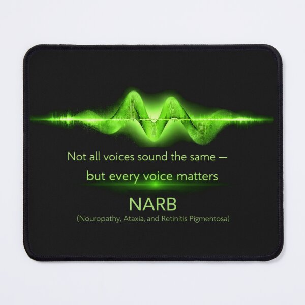 Item preview, Not All Voices Sound the Same – NARB Awareness Sound Wave Starburst designed and sold by Mirgonhood.