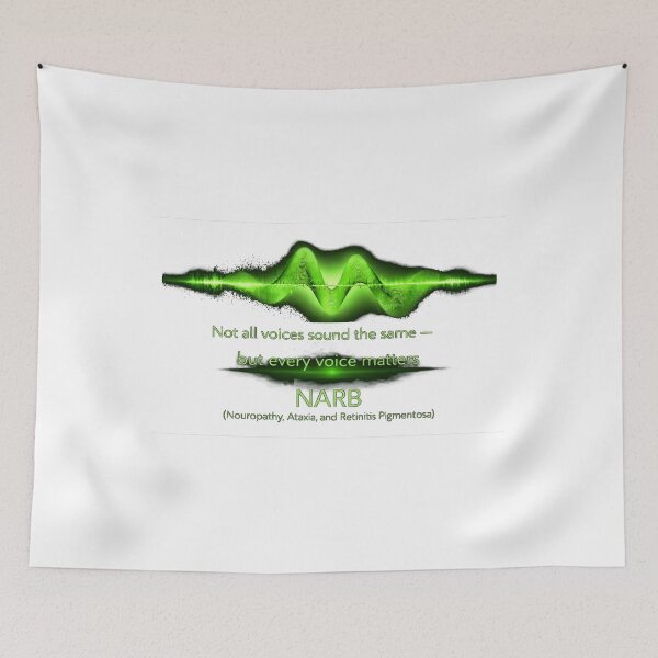 Item preview, Not All Voices Sound the Same – NARB Awareness Sound Wave Starburst designed and sold by Mirgonhood.