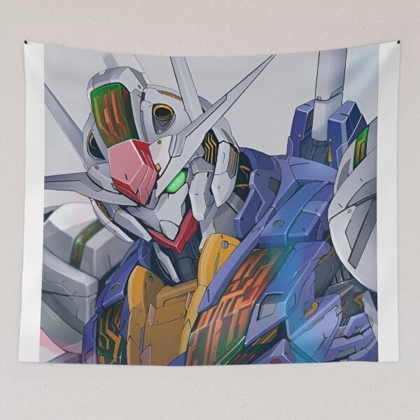 Item preview, Gundam Mecha Warrior with Glowing Circuit Armor – Futuristic Anime Sci-Fi Robot Illustration designed and sold by Dyan4.
