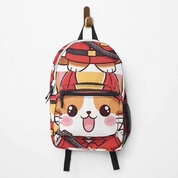 Item preview, Cute Kawaii Firefighter Cat Sticker Funny Gift designed and sold by Hafcishop.
