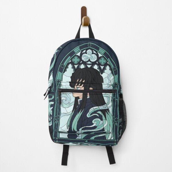 Item preview, Muichiro Tokito Demon Slayer Navy Mist Stained Glass designed and sold by mildaclairmo.