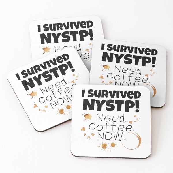 Item preview, I Survived NYSTP Funny New York Teacher Coffee Shirt designed and sold by Fed Up! Goods.