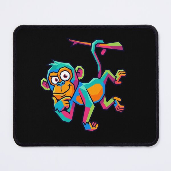 Item preview, Thoughtful Pop Art Monkey – Colorful Ape Sticker for Animal Lovers designed and sold by bsbd-action.