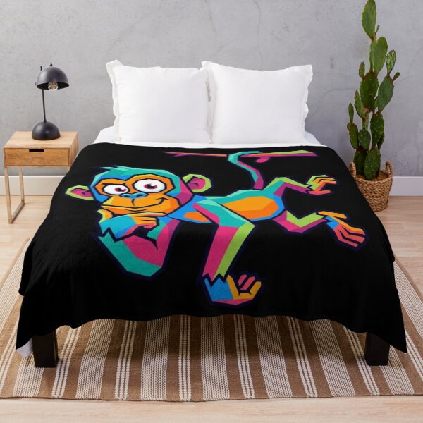 Item preview, Thoughtful Pop Art Monkey – Colorful Ape Sticker for Animal Lovers designed and sold by bsbd-action.