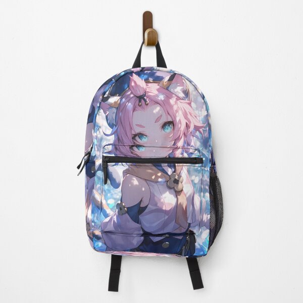 Artikelvorschau, Diona Genshin Impact Süßes Katzenmädchen Rosa Haare Schneeglitzer entworfen und verkauft von TanglenRabbit.