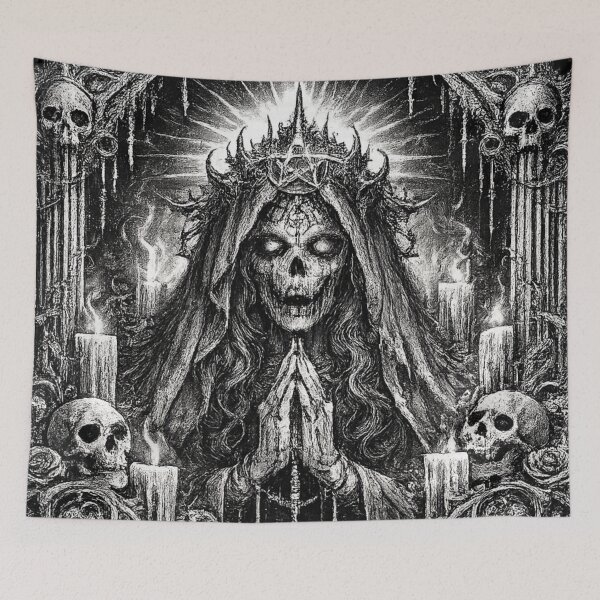 Item preview, Gothic Skeleton Nun Prayer Frame designed and sold by Vhurkys.