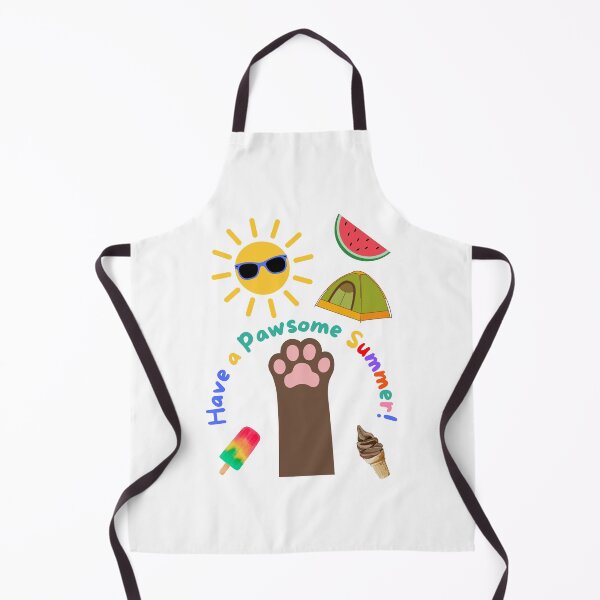 Item preview, Have a Pawsome Summer Brown Cat designed and sold by MYCatStuff.