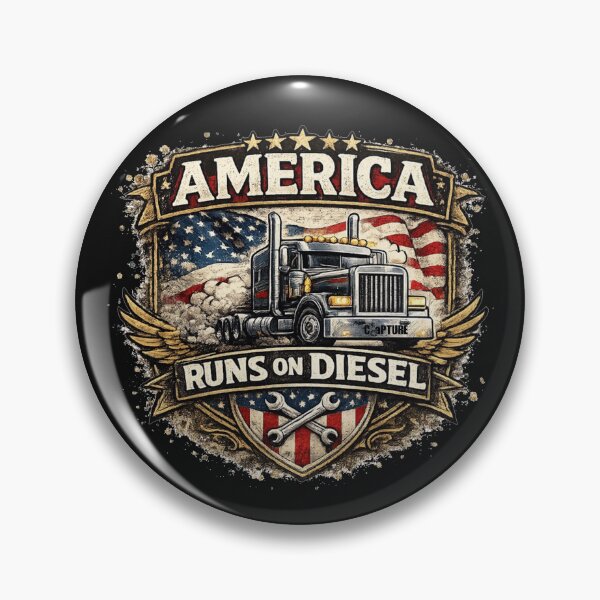 Item preview, America Runs On Diesel - Trucks designed and sold by Capturetees.