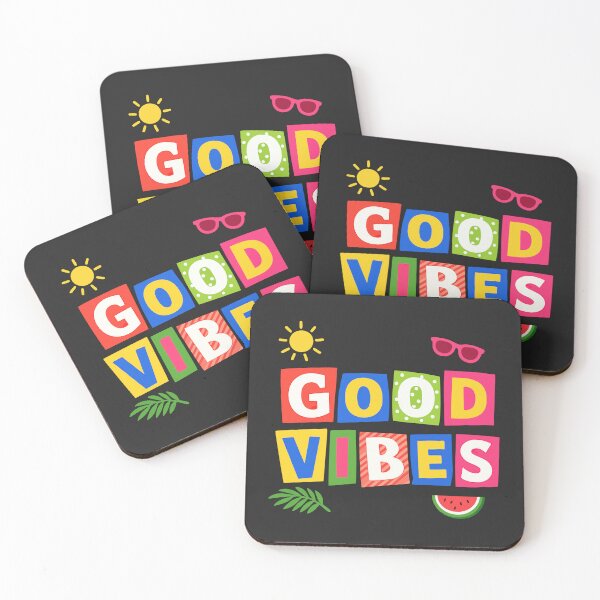 Item preview, Good Vibes Summer — Colourful Retro Typography Design designed and sold by 89BLACK.