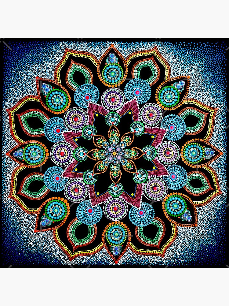 Red Star Mandala - Art&Deco By Natasha by ArtDecoNatasha