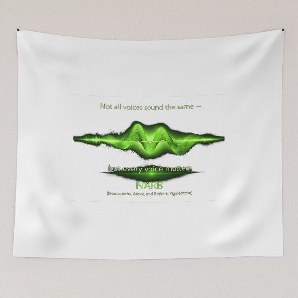 Item preview, Not All Voices Sound the Same – NARB Awareness Sound Wave Starburst designed and sold by Mirgonhood.