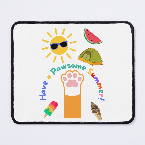 Item preview, Have a Pawsome Summer Orange Cat designed and sold by MYCatStuff.