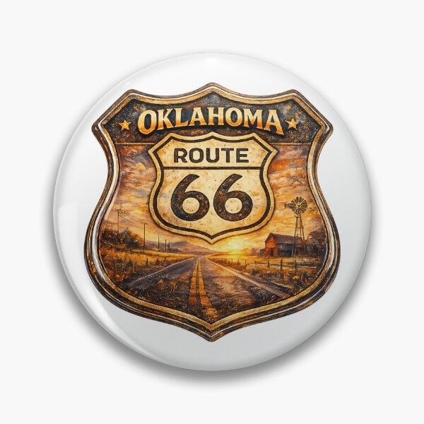 Aperçu de l'œuvre Route 66 de l'Oklahoma créée et vendue par ArtPixs.