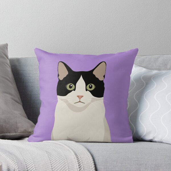 Item preview, Cute Black & White Cat 2D Portrait  designed and sold by JLDxArt.