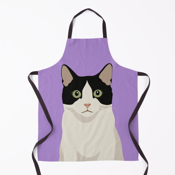 Item preview, Cute Black & White Cat 2D Portrait  designed and sold by JLDxArt.