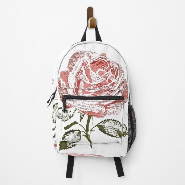 Item preview, Vintage woodcut Red Rose Illustration designed and sold by storieslanguage.