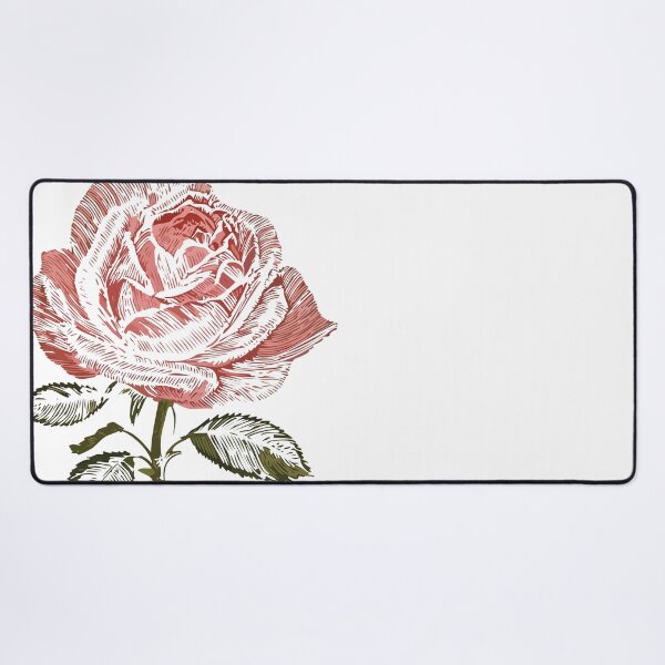 Item preview, Vintage woodcut Red Rose Illustration designed and sold by storieslanguage.