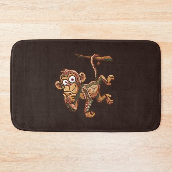 Item preview, Ethnic Tribal Monkey - Ancestral Pattern Monkey T-Shirt for Travelers designed and sold by bsbd-action.