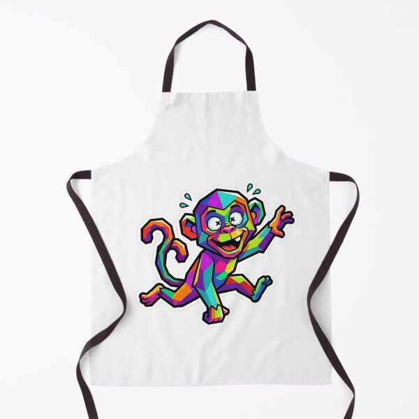 Item preview, Funny Crazy Monkey – Cheerful Ape Sticker for Kids and Young People designed and sold by bsbd-action.