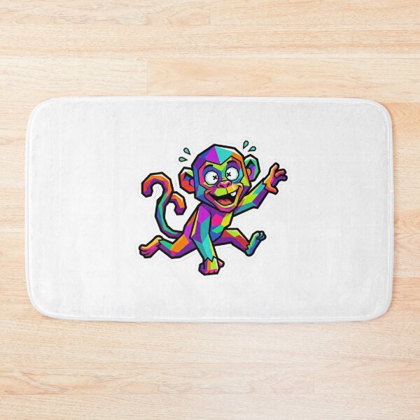 Item preview, Funny Crazy Monkey – Cheerful Ape Sticker for Kids and Young People designed and sold by bsbd-action.