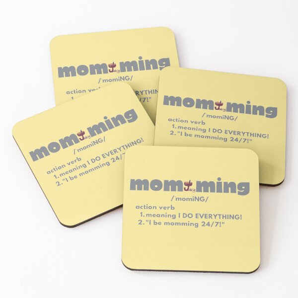 Item preview, momming is a verb designed and sold by JuicyDecor.