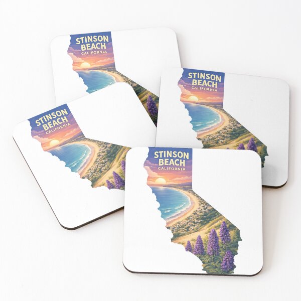 Item preview, Retro Stinson Beach Sunset designed and sold by francous03.