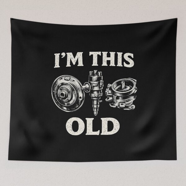 Item preview, I'm This Old Funny Classic Car Parts Mechanic designed and sold by NQArtist.