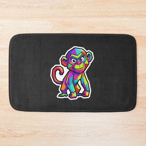 Item preview, Geometric Brave Monkey – Modern Ape Decor for Offices and Studios designed and sold by bsbd-action.