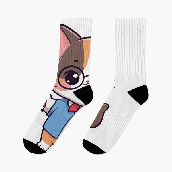 Artikelvorschau, Niedlicher Kawaii-Lehrerkatzen-Brillen-Buchaufkleber entworfen und verkauft von Hafcishop.
