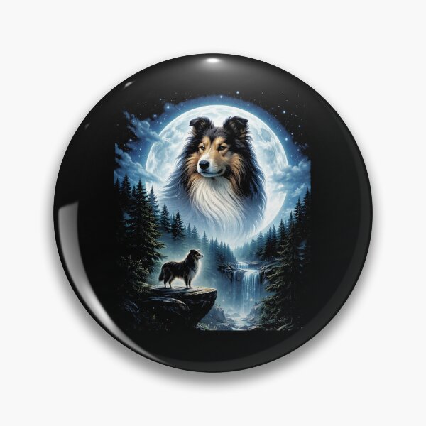 Item preview, Rough Collie Howling to The Moon designed and sold by NQArtist.