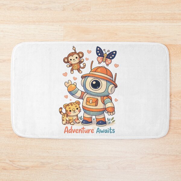 Aperçu de l'œuvre L'aventure vous attend avec Little Robot Explorer Design créée et vendue par SoftSproutstu.