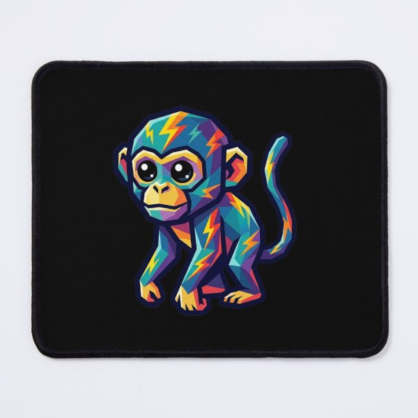Item preview, Blue Thunder Monkey – Galactic Ape Sticker for Science Fiction Lovers designed and sold by bsbd-action.