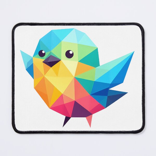 Item preview, Cute Low Poly Bird Illustration designed and sold by ekoprasetioart.