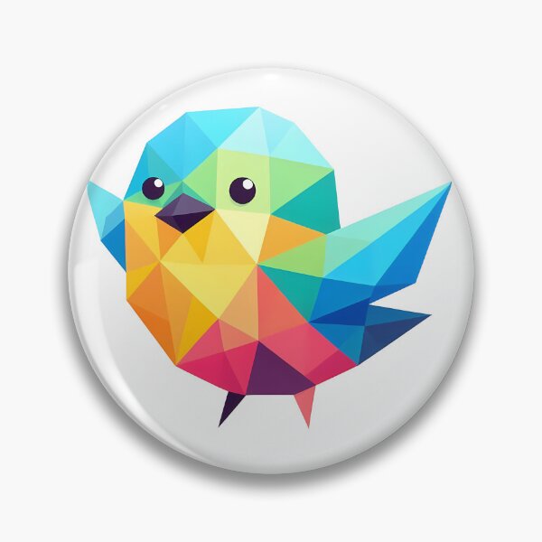 Item preview, Cute Low Poly Bird Illustration designed and sold by ekoprasetioart.