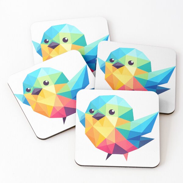 Item preview, Cute Low Poly Bird Illustration designed and sold by ekoprasetioart.