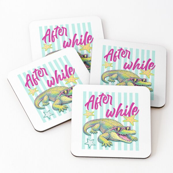 Item preview, Alligator After While, Funny Sarcastic, Summer Vacation designed and sold by vintagearttee.