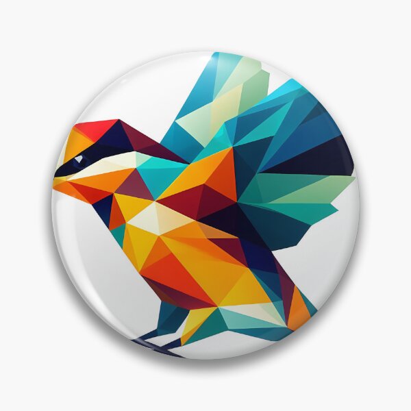 Item preview, Kingfisher Low Poly Bird Illustration designed and sold by ekoprasetioart.