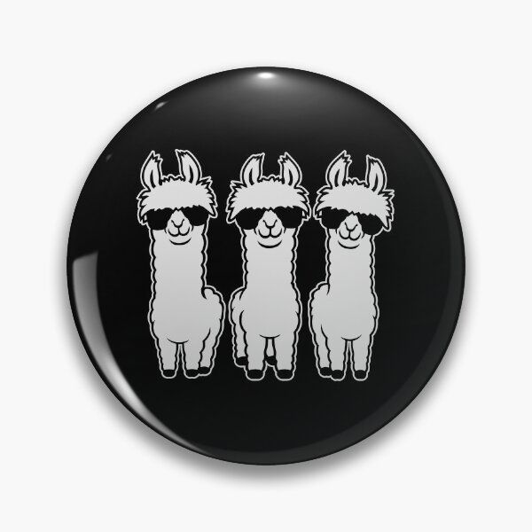 Item preview, Three Cool Llamas Row Sunglasses Funny Animal Squad designed and sold by shirt-o-mat.